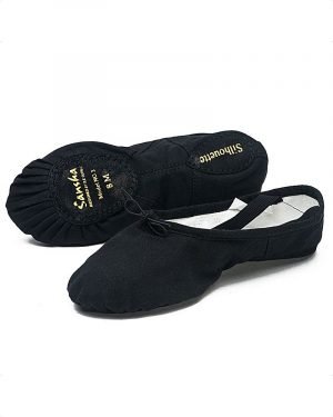 Canvas Ballet Shoes in Girls / Boys / Adults - Black